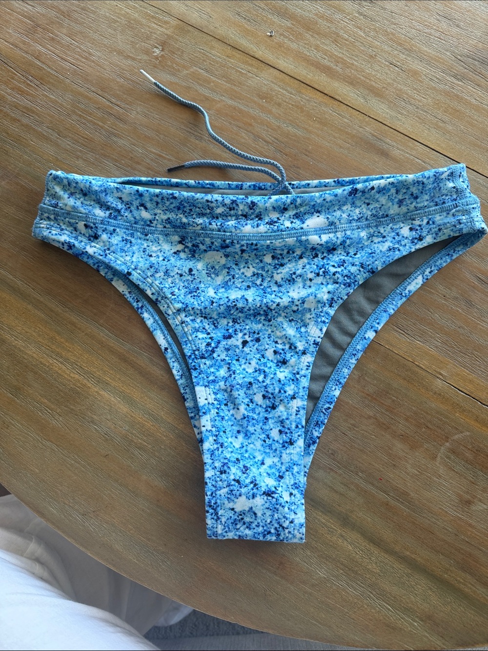 Jolyn Clothing Light Blue Speckled Bikini Bottom Zoe